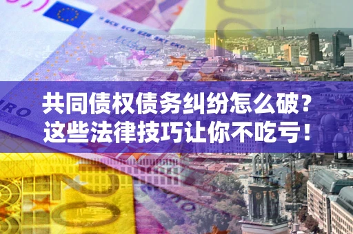 武汉共同债权债务纠纷怎么破？这些法律技巧让你不吃亏！