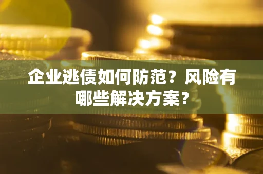 武汉企业逃债如何防范？风险有哪些解决方案？