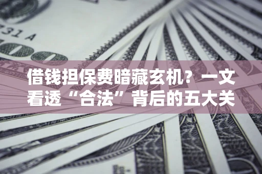 武汉借钱担保费暗藏玄机？一文看透“合法”背后的五大关键陷阱