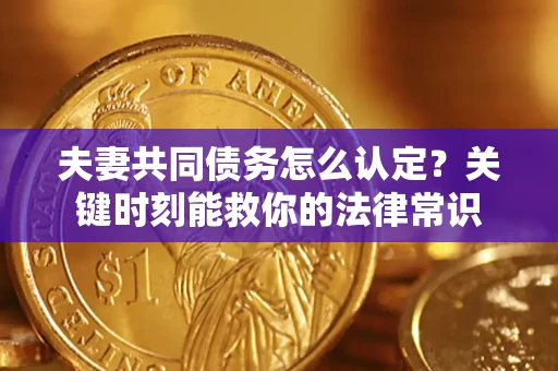 武汉夫妻共同债务怎么认定？关键时刻能救你的法律常识