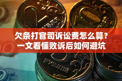 武汉欠条打官司诉讼费怎么算？一文看懂败诉后如何避坑