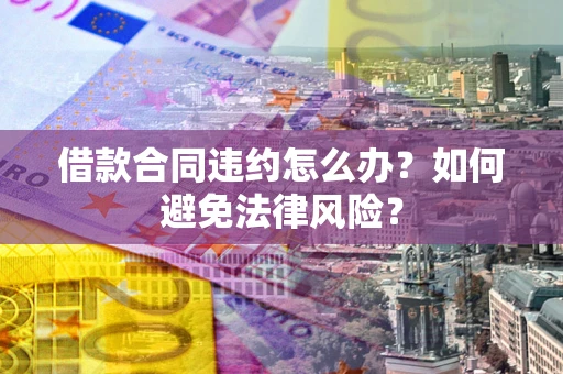 武汉借款合同违约怎么办？如何避免法律风险？