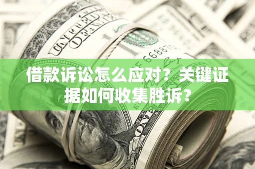 武汉借款诉讼怎么应对？关键证据如何收集胜诉？